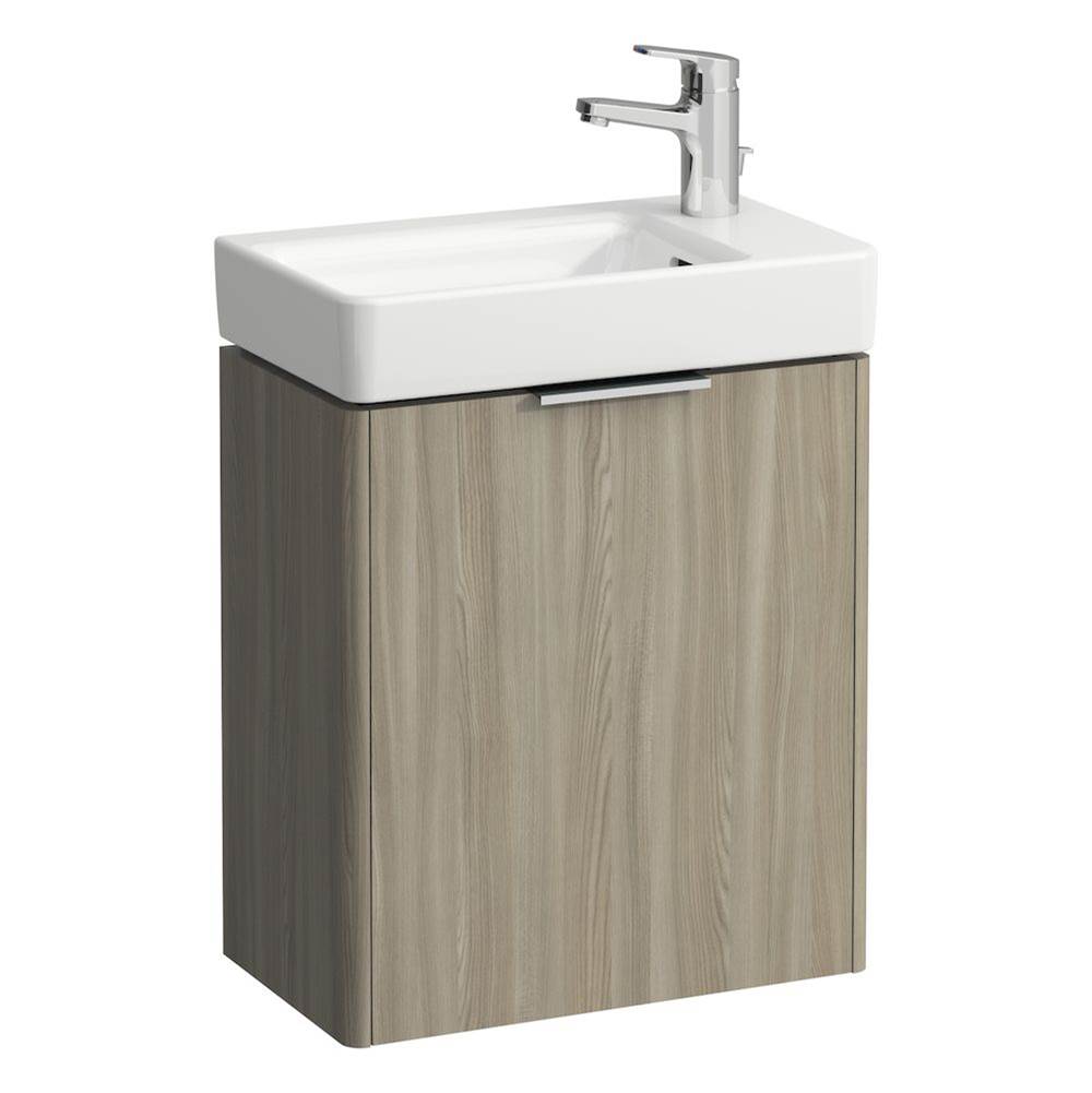 Laufen - Vanity Only, 1 door, door hinge right, matching small washbasin 815954 - Light Elm