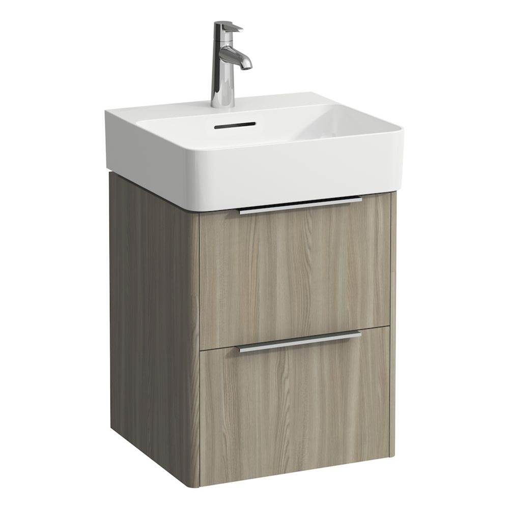 Laufen - Vanity Only, with 2 drawers, incl. drawer organizer, matching small washbasin 815281 - Light Elm