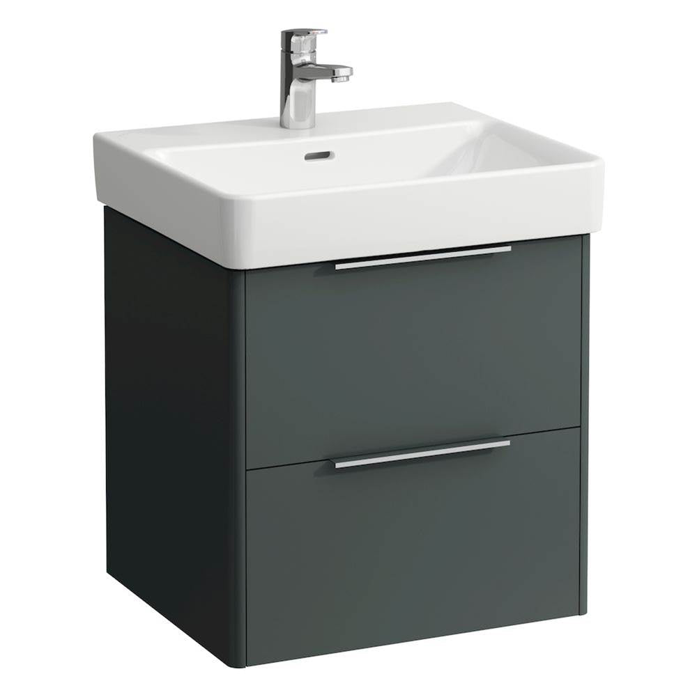 Laufen - Vanity Only, with 2 drawers, incl. drawer organizer, matching washbasin 810962 - Traffic Grey