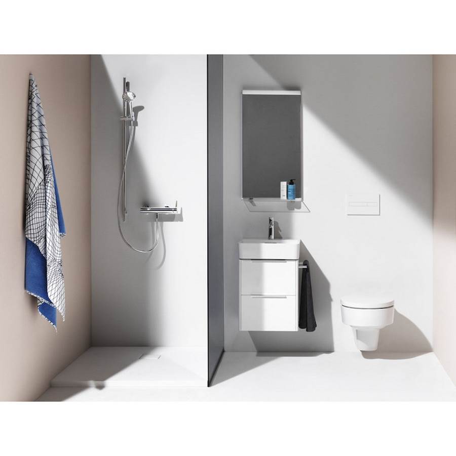 Vanity Only, with 2 drawers, incl. drawer organizer, matching washbasin 810282