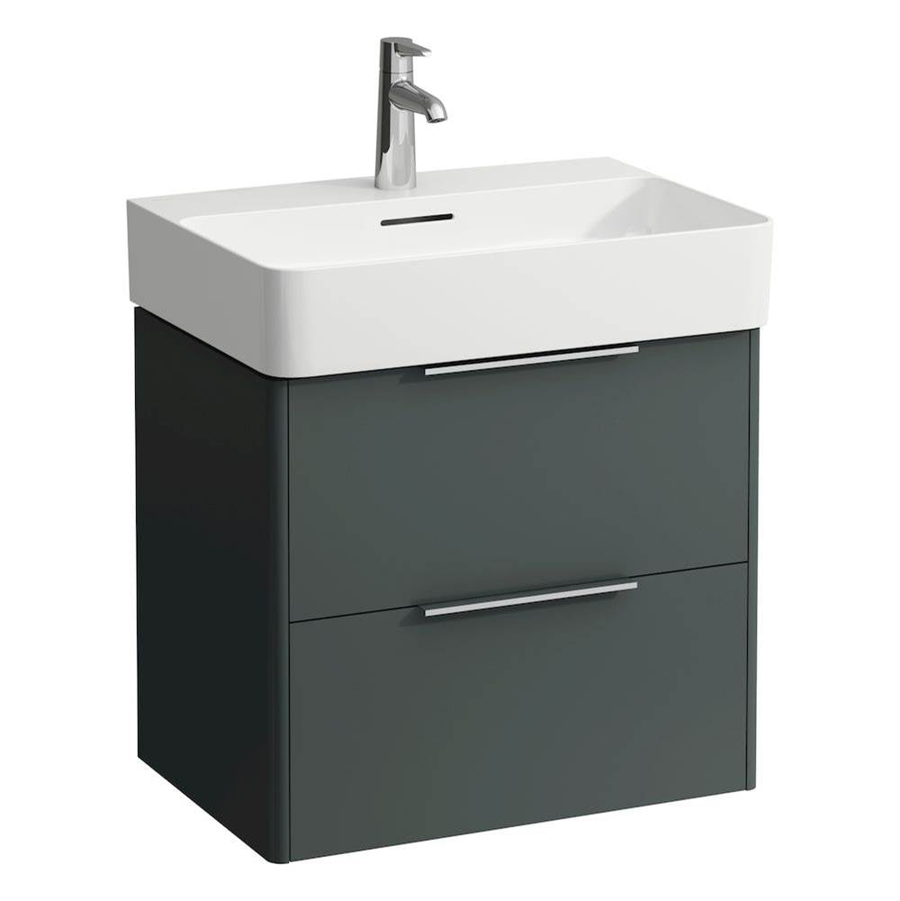 Laufen - Vanity Only, with 2 drawers, incl. drawer organizer, matching washbasin 810283 - Traffic Grey