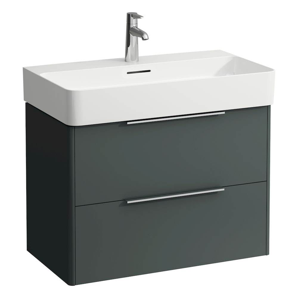 Laufen - Vanity Only, with 2 drawers, incl. drawer organizer, matching washbasin 810285 - Traffic Grey