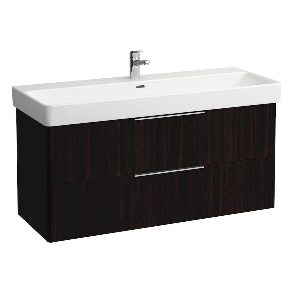Laufen - Vanity Only, with 2 drawers, incl. drawer organizer, matching washbasin 814965 - Dark Elm Brown