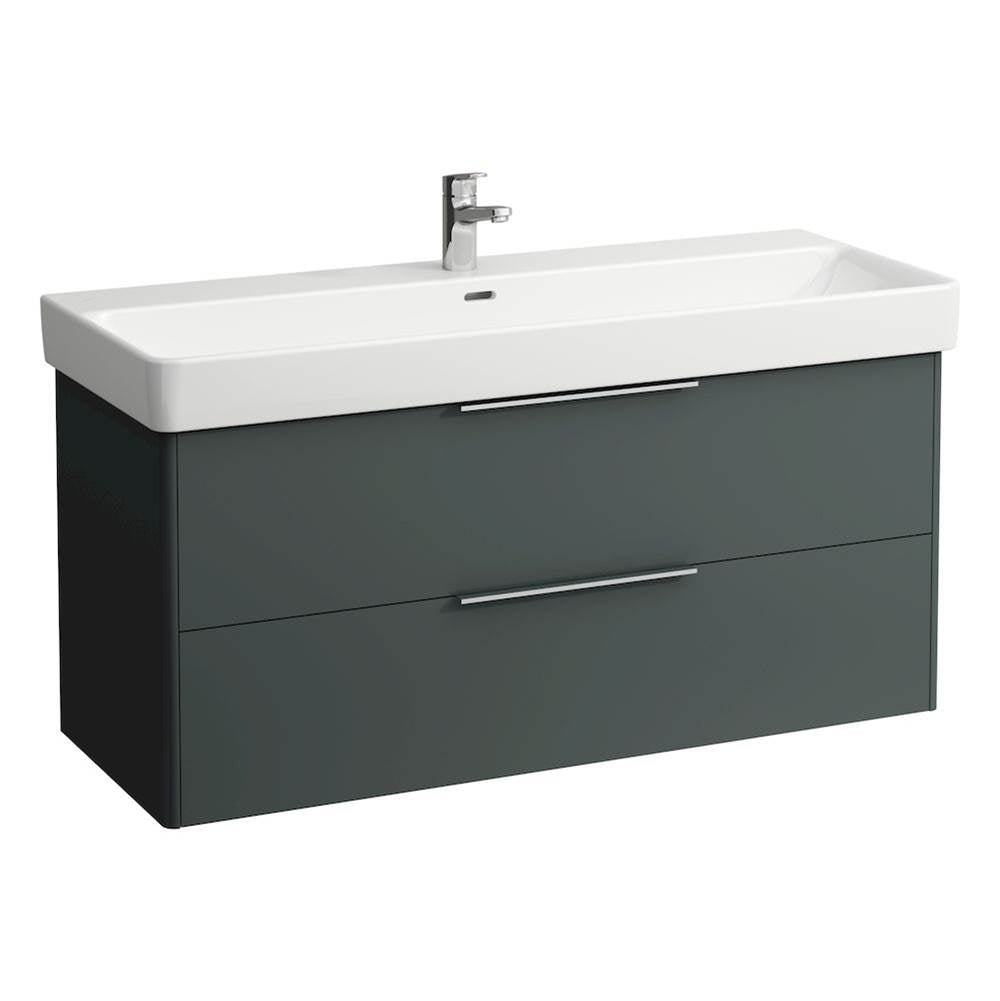 Laufen - Vanity Only, with 2 drawers, incl. drawer organizer, matching washbasin 814965 - Traffic Grey