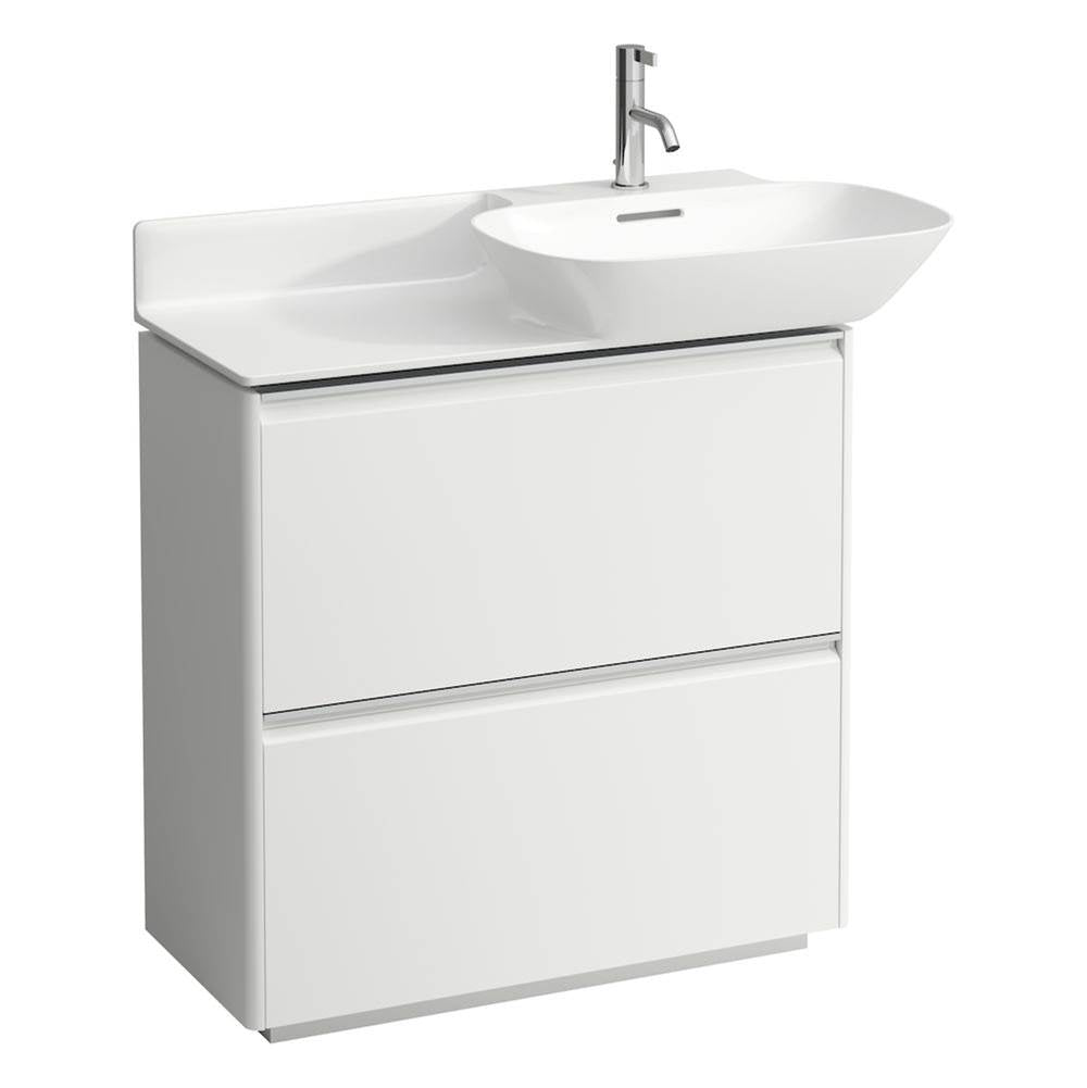 Laufen - Vanity Only, with 2 drawers, matching countertop washbasins 813301/2 - White Matte