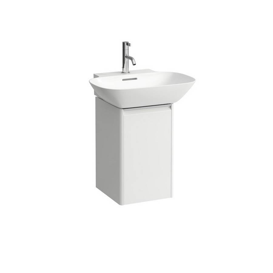 Laufen - Vanity Only, 1 door, right hinged, 1 internal shelf, matching countertop washbasin 810302 - White Matte