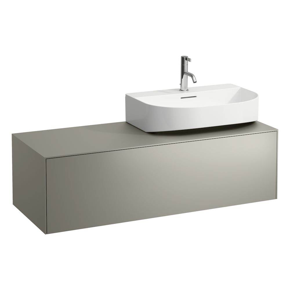 Laufen - Drawer element Only, 1 drawer, matching washbasins 816341, 816342, cut-out right Nero Marquina Marble - Titanium And Nero Marquina