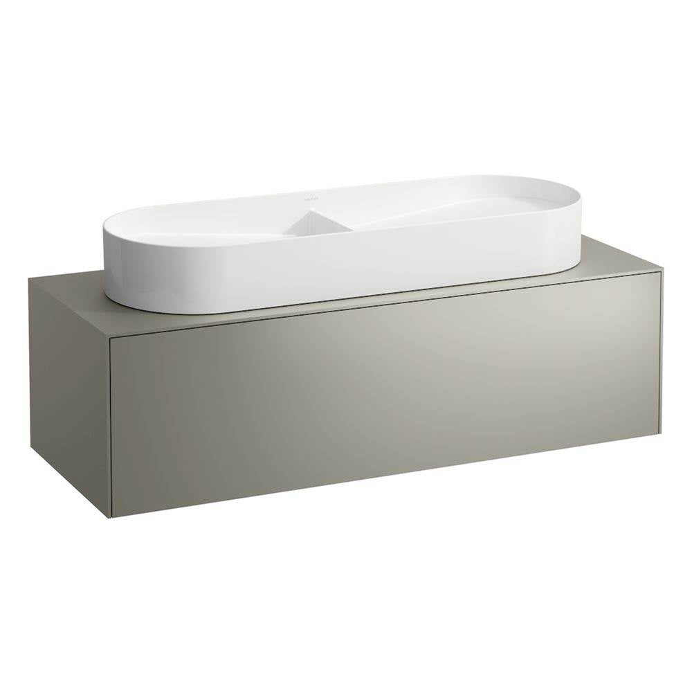 Laufen - Drawer element Only, 1 drawer, matching washbasin bowls 812348, 812349, centre cut-out Nero Marquina Marble - Titanium And Nero Marquina
