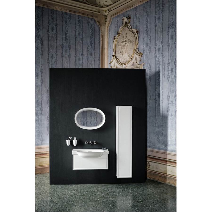 Tall Cabinet, 1 door, left hinged, with 1 wooden shelf and 4 glass shelves