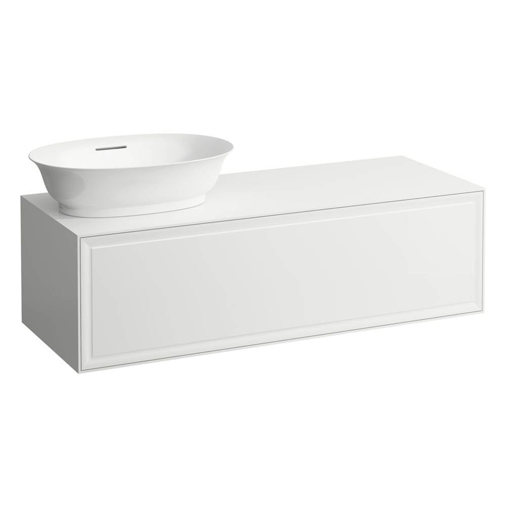Laufen - Drawer element Only, 1 drawer, cut-out left, matches bowl washbasins 812852, 812855 - White Glossy