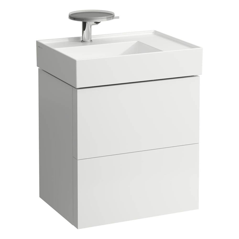 Laufen - Vanity Only with two drawers for washbasin shelf right 810334 (incl. organiser) - White Matte