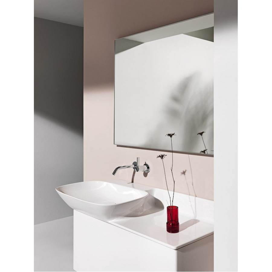 Washbasin console, shelf right, wall mounted