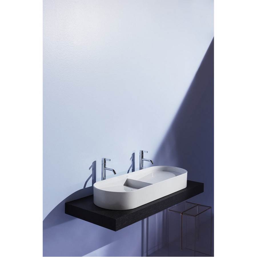 Double Washbasin Bowl with texture, Counter Mounted