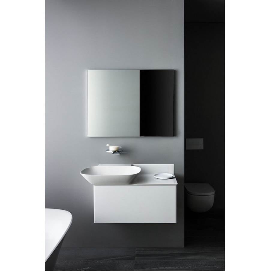 Washbasin console, shelf right, wall mounted