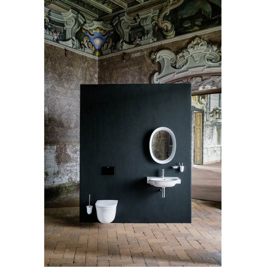 Washbasin Console, wall mounted - Optional ceramic drain & cover