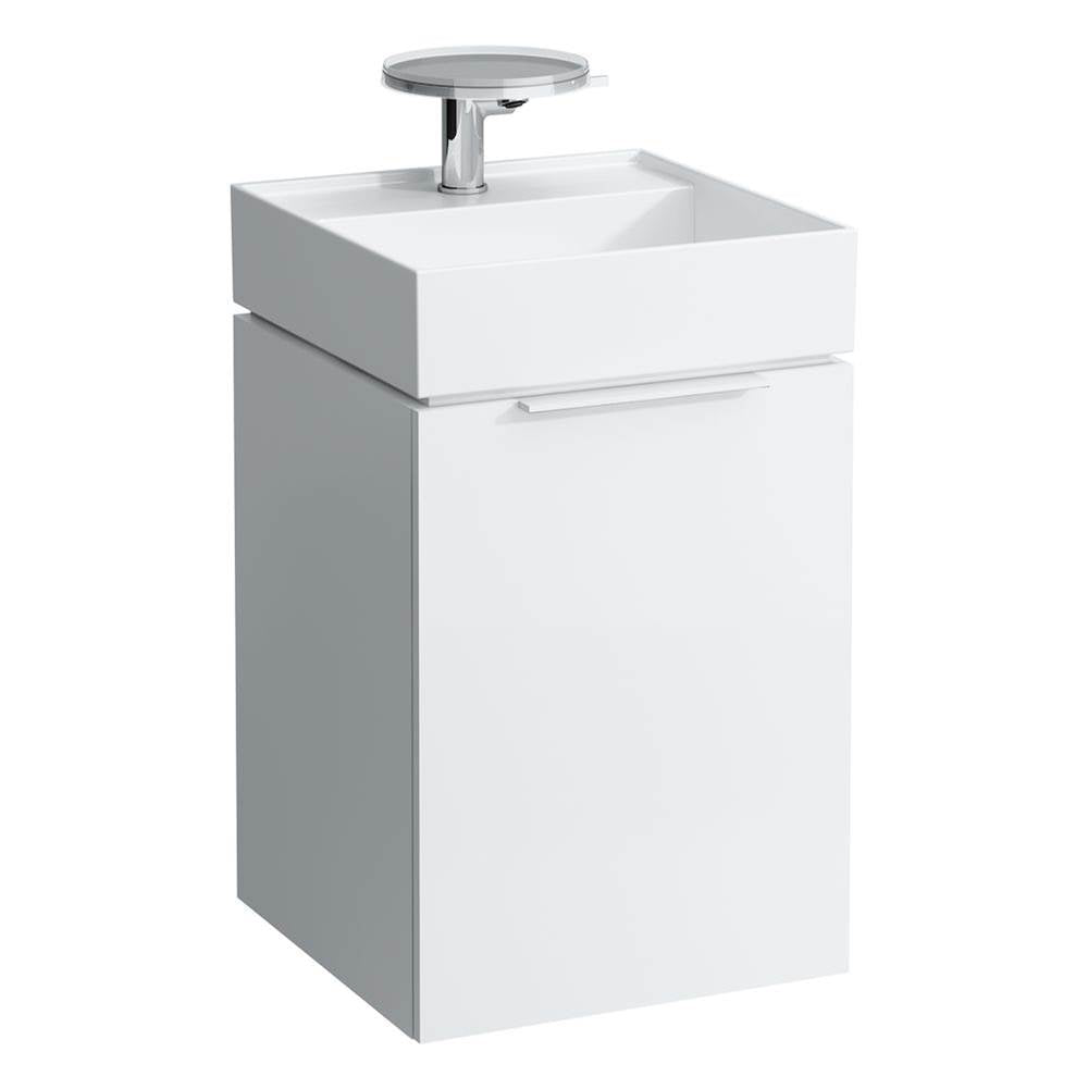 Small washbasin with concealed outlet, w/o overflow, wall mounted