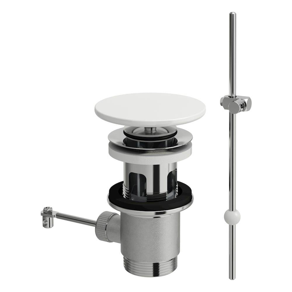 Laufen - Pop-up drain valve with pull lever with SaphirKeramik Cover - Matte Grey