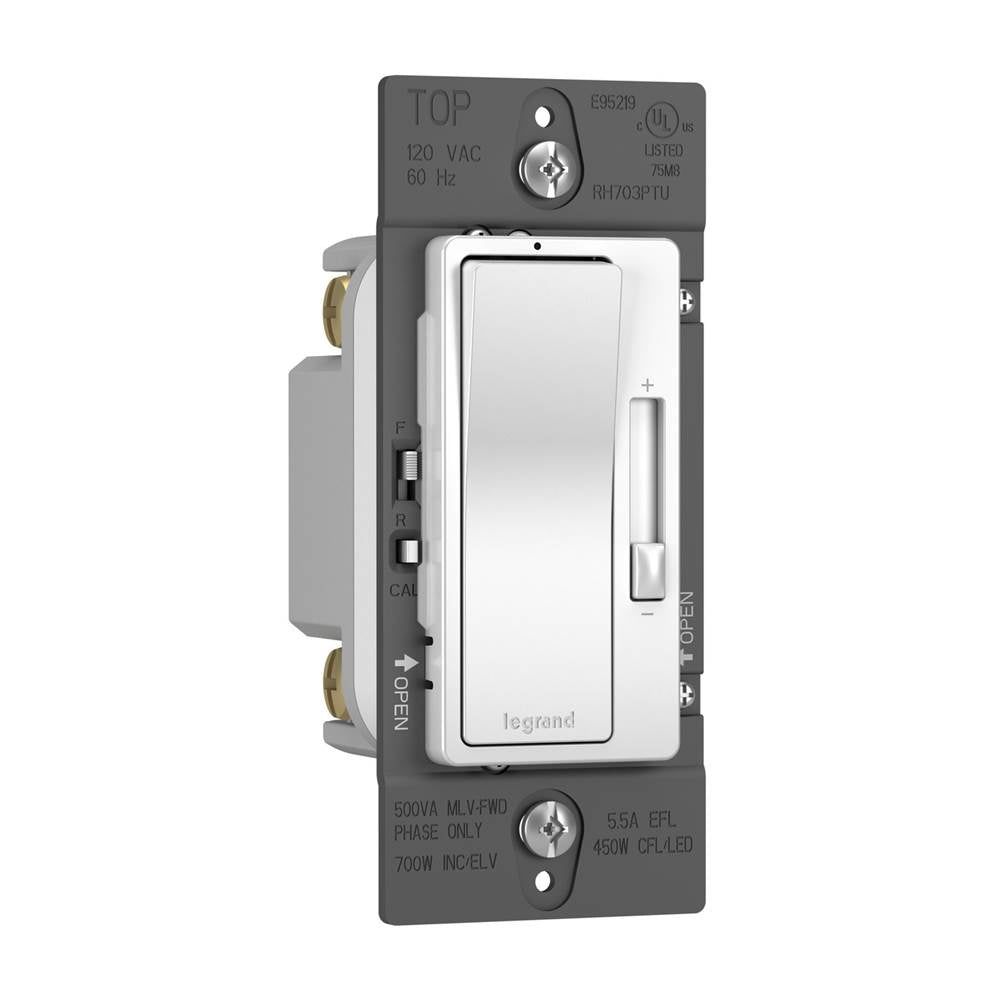 radiant Tru-Universal Single Pole/3-Way Dimmer, Tri Color (WH, IV, LA)