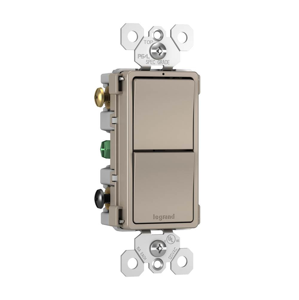 radiant Two Single-Pole/3-Way Switches, Dark Bronze