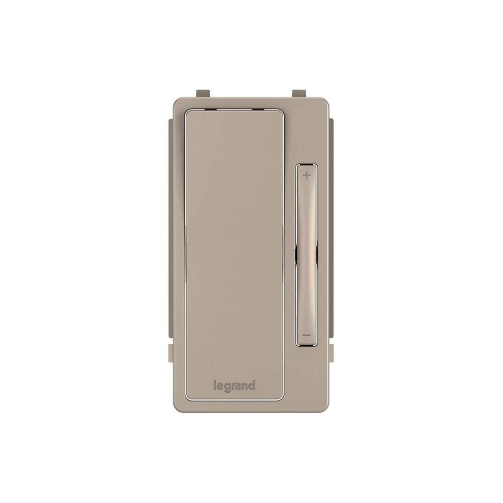 Legrand - radiant Interchangeable Face Cover for Multi-Location Remote Dimmer, Nickel - Nickel