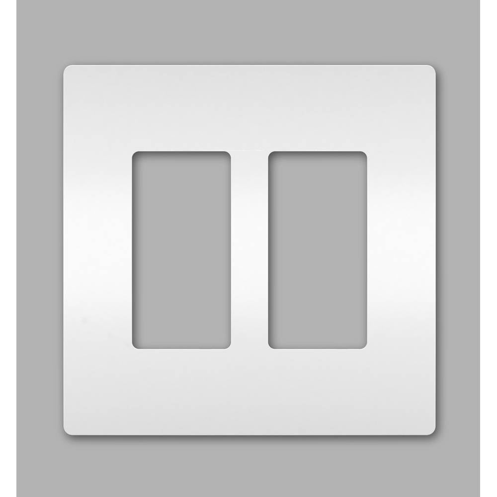 radiant Two-Gang Screwless Wall Plate, Brown