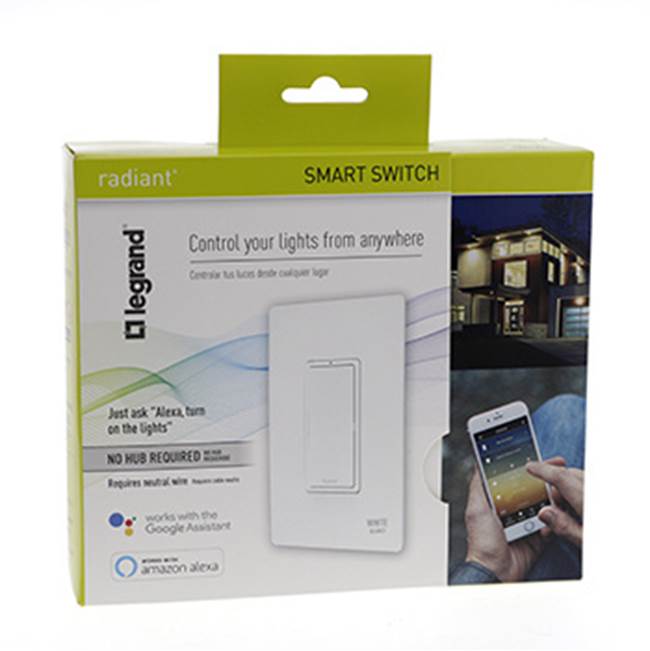 radiant Smart Switch, Wi-Fi, White