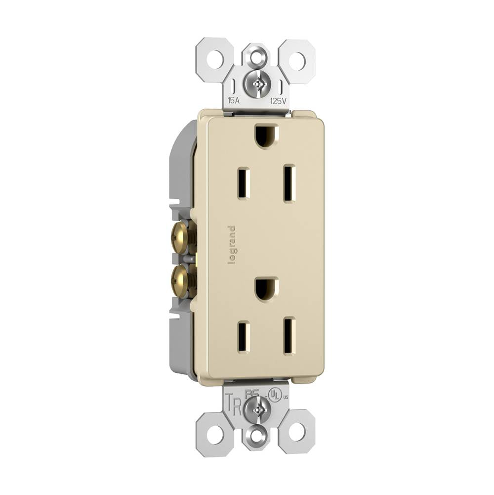 radiant 15A 125V Duplex Tamper-Resistant Outlet, Brown