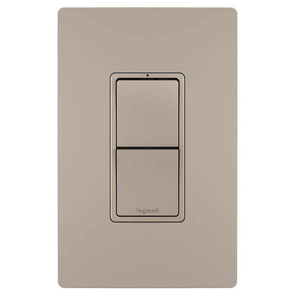 Legrand - radiant Two Single-Pole/3-Way Switches, Nickel - Nickel