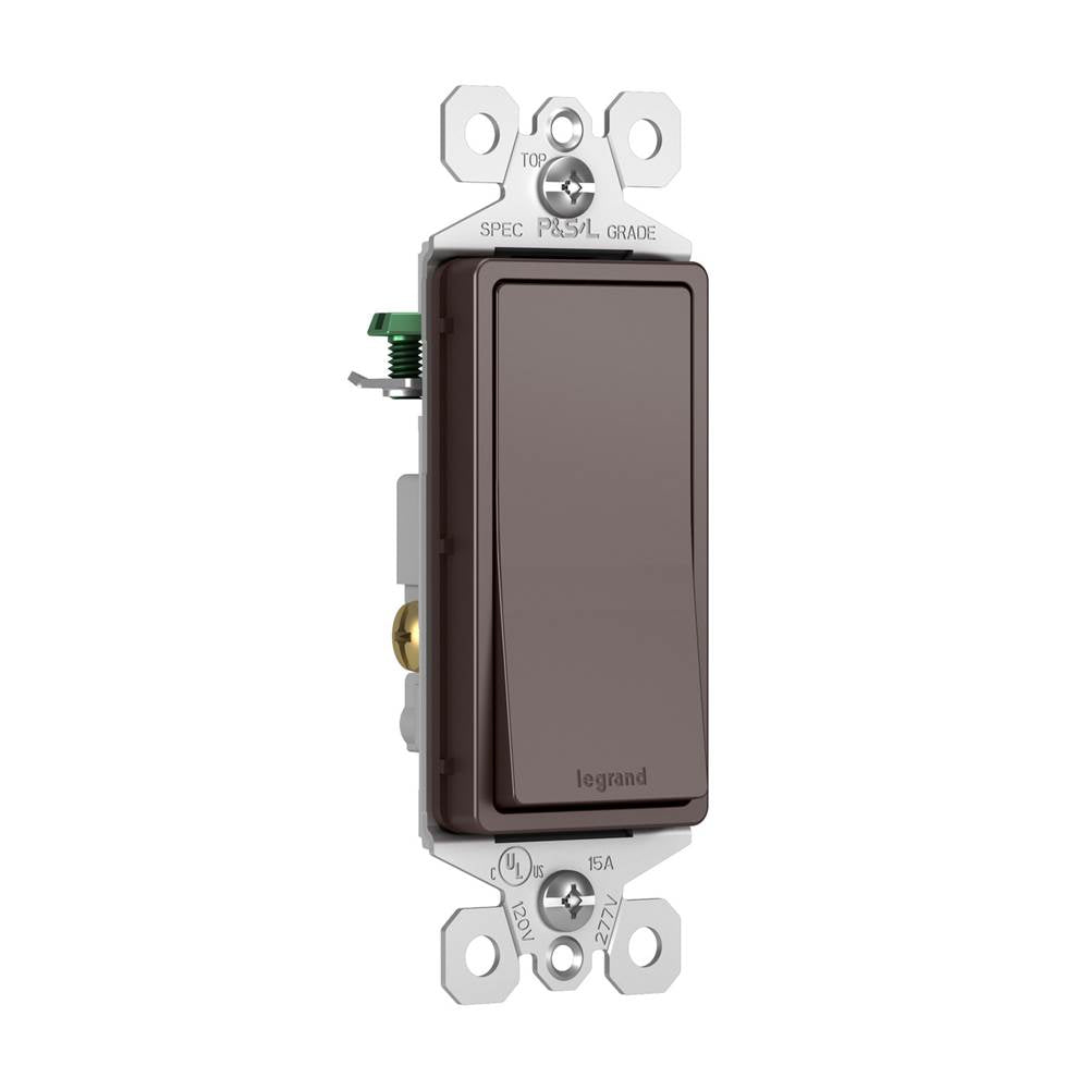 radiant 15A Single-Pole Switch, Dark Bronze
