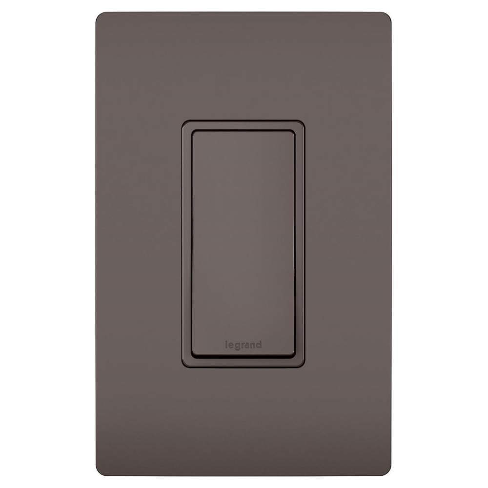 Legrand - radiant 15A Single-Pole Switch, Brown - Brown