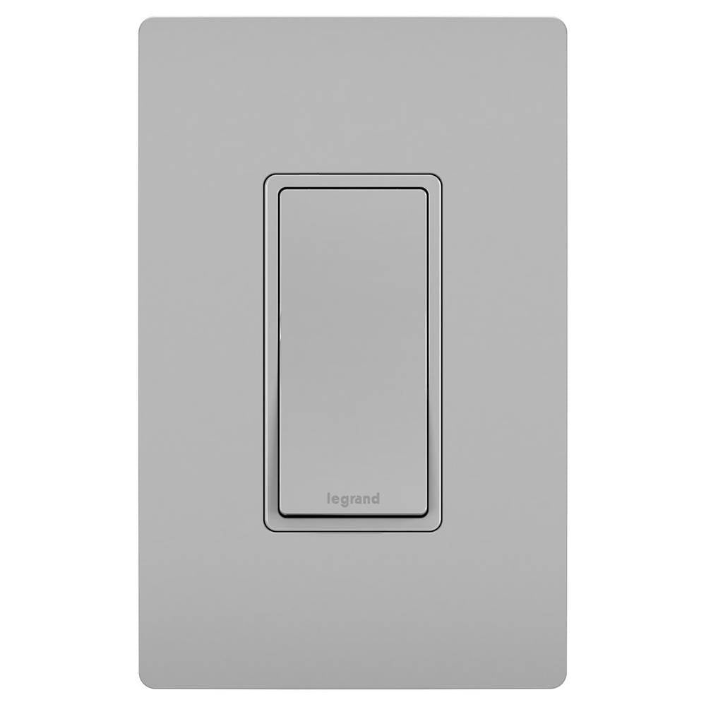 Legrand - radiant 15A 3-Way Switch, Gray - Gray