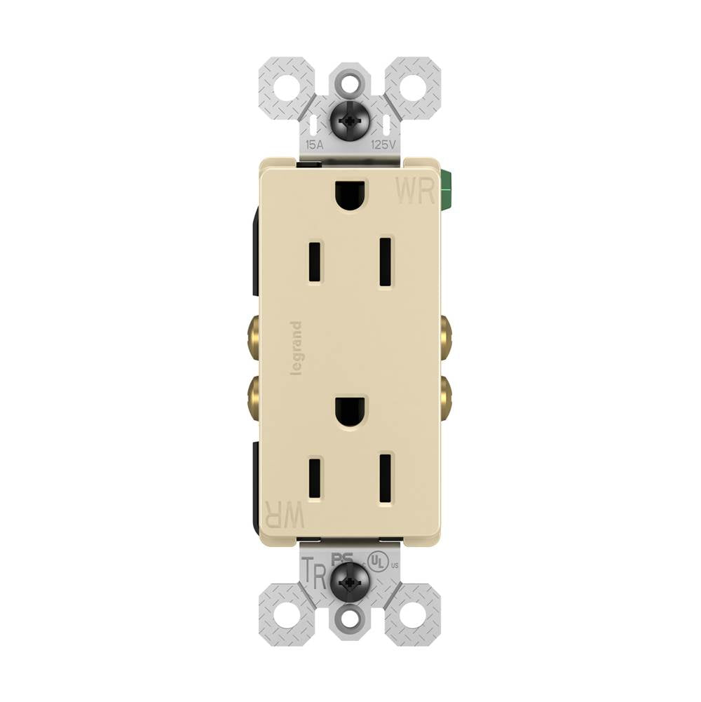 radiant Outdoor Duplex Outlet, Brown