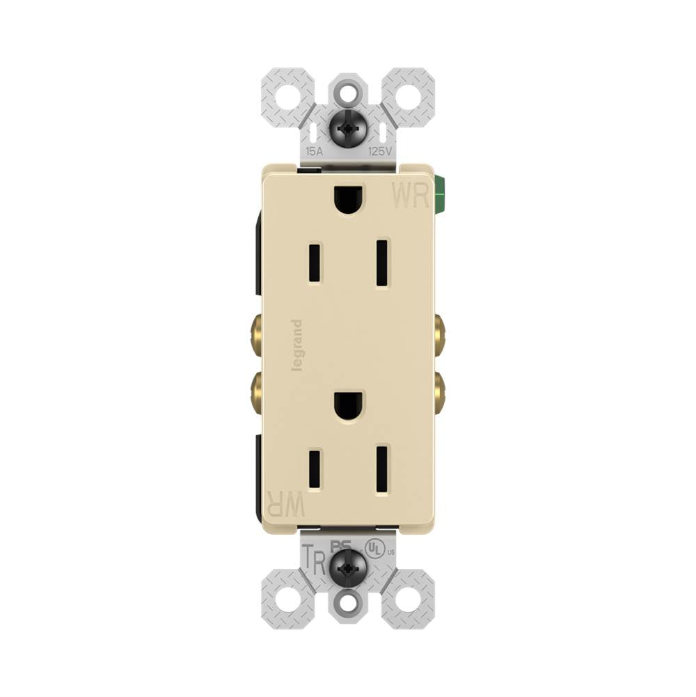 radiant Outdoor Duplex Outlet, Brown