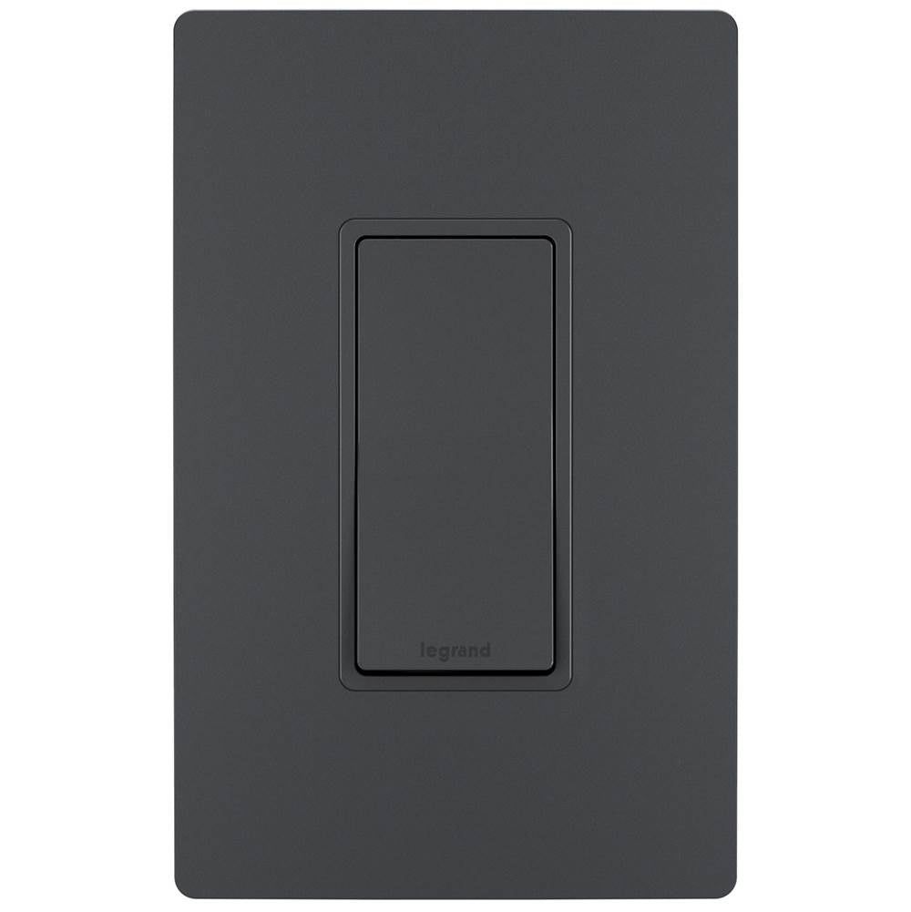 Legrand - radiant 15A 3-Way Switch, Graphite - Graphite