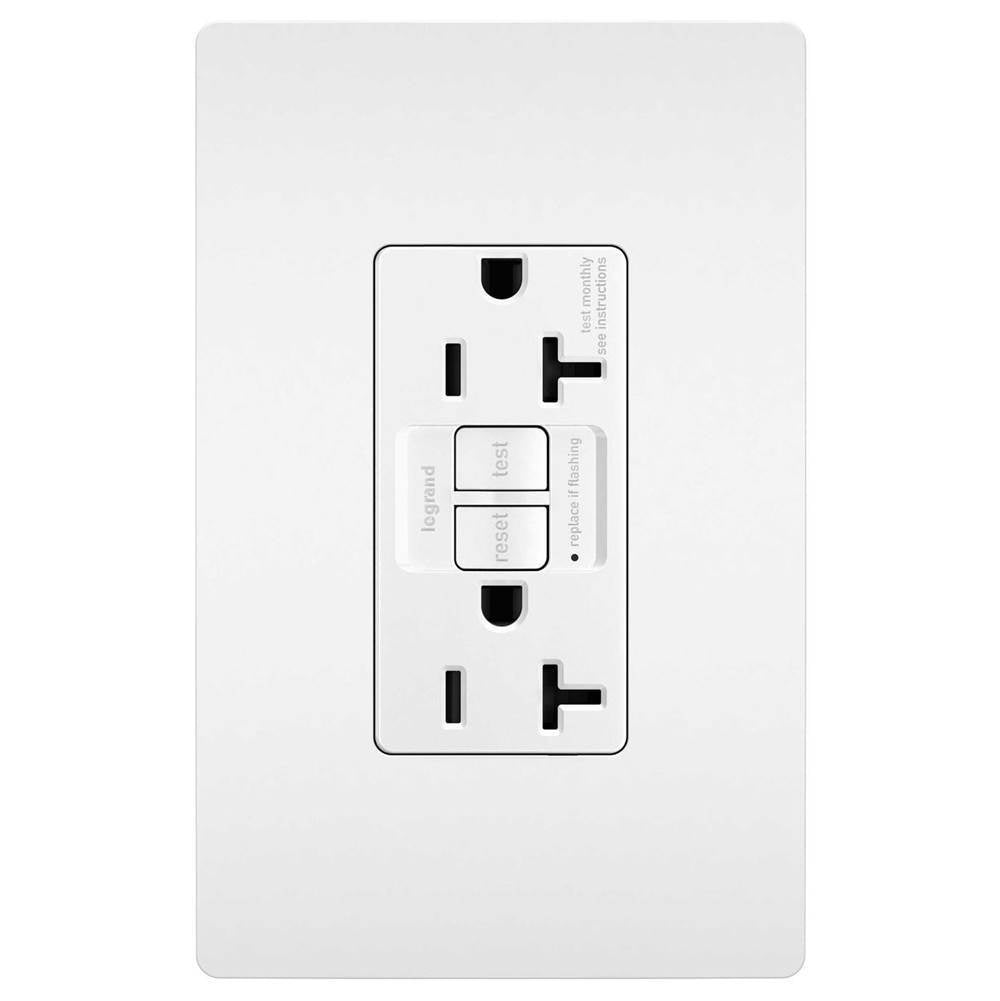 radiant Spec-Grade 20A Tamper-Resistant Self-Test GFCI Receptacle, Brown