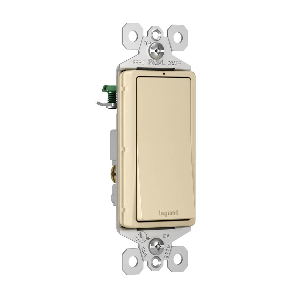 radiant 15A 3-Way Switch with Locator Light, Ivory