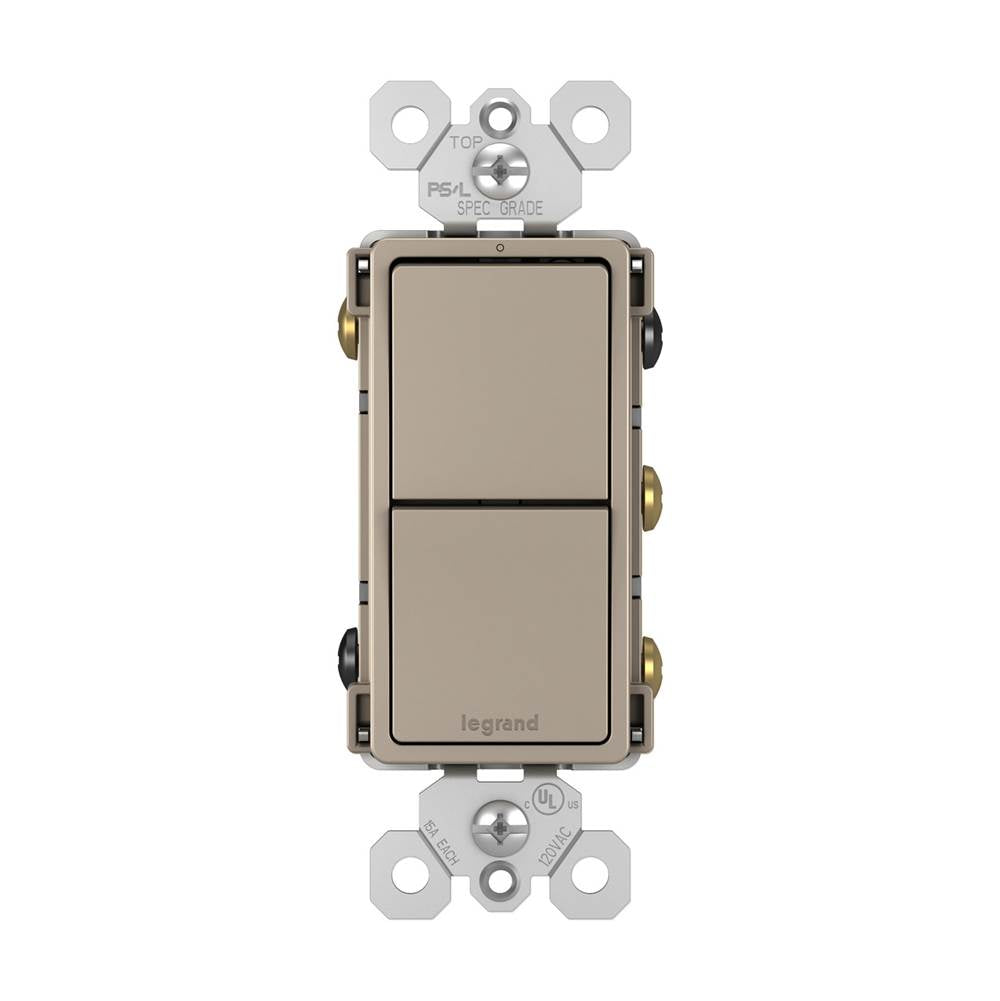 radiant Two Single-Pole/3-Way Switches, Dark Bronze