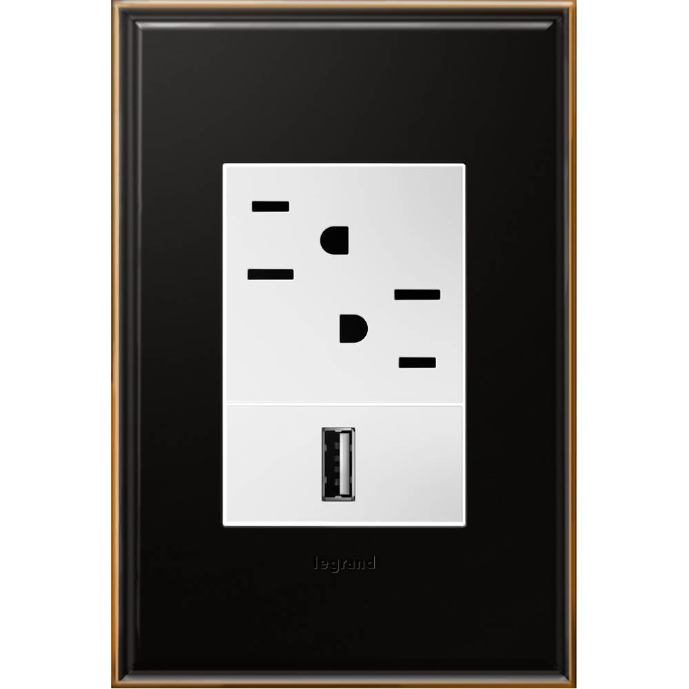Brushed Stainless Steel, 1-Gang + Wall Plate