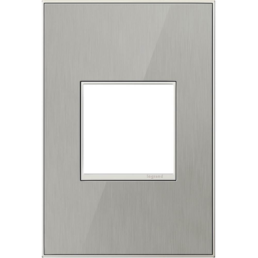 Legrand - Brushed Stainless, 1-Gang Wall Plate - Mirror Brushed Stainless