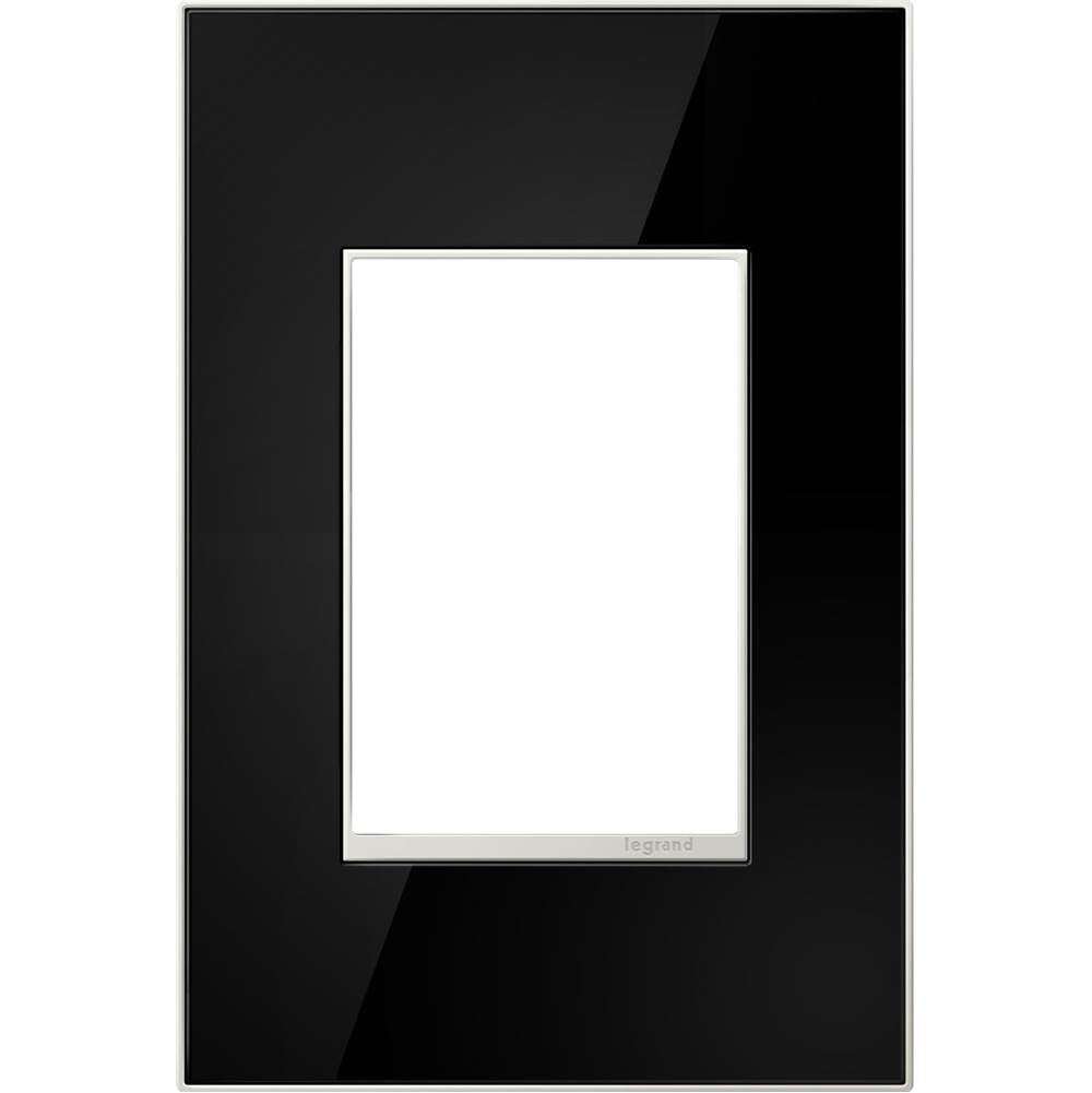 Legrand - Mirror Black, 1-Gang + Wall Plate - Mirror Black