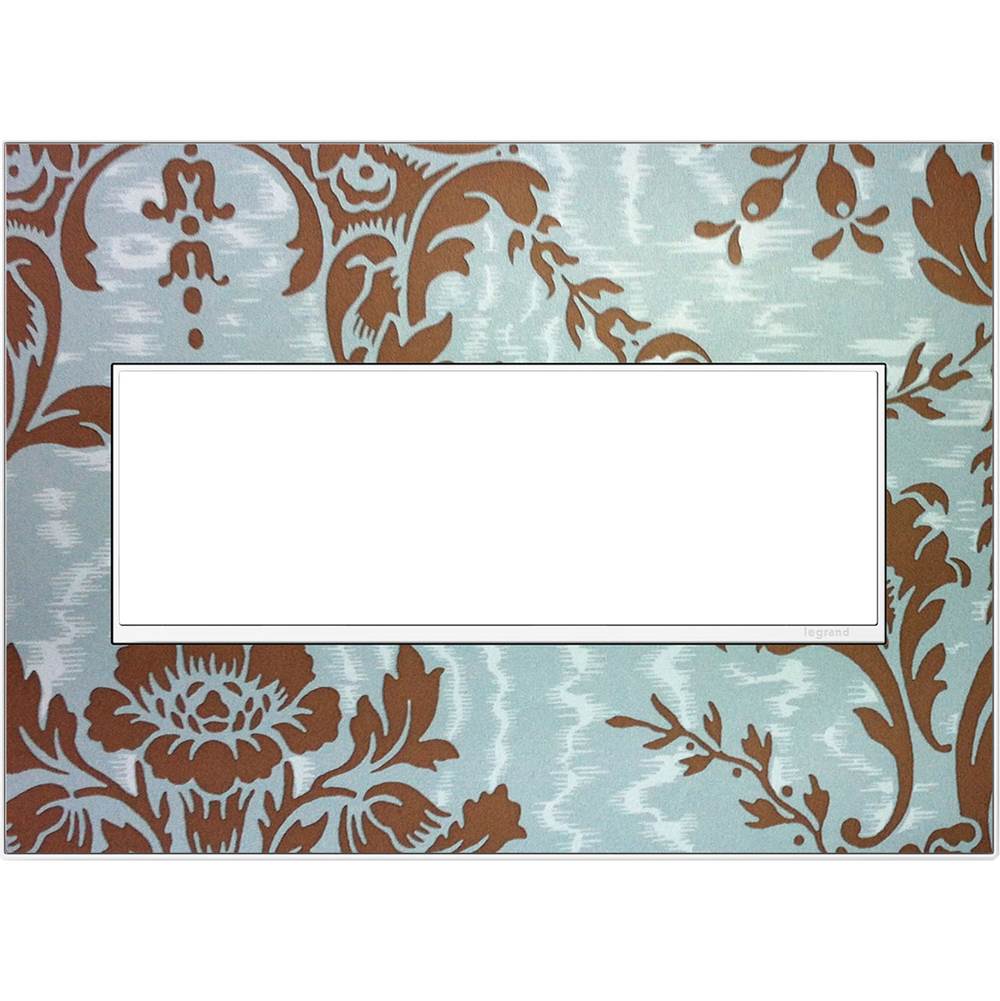 Legrand - Custom Wall Plate, 3-Gang, White Trim - White