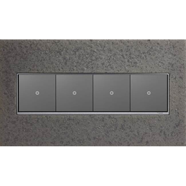 Hubbardton Forge Bronze, 4-Gang Wall Plate