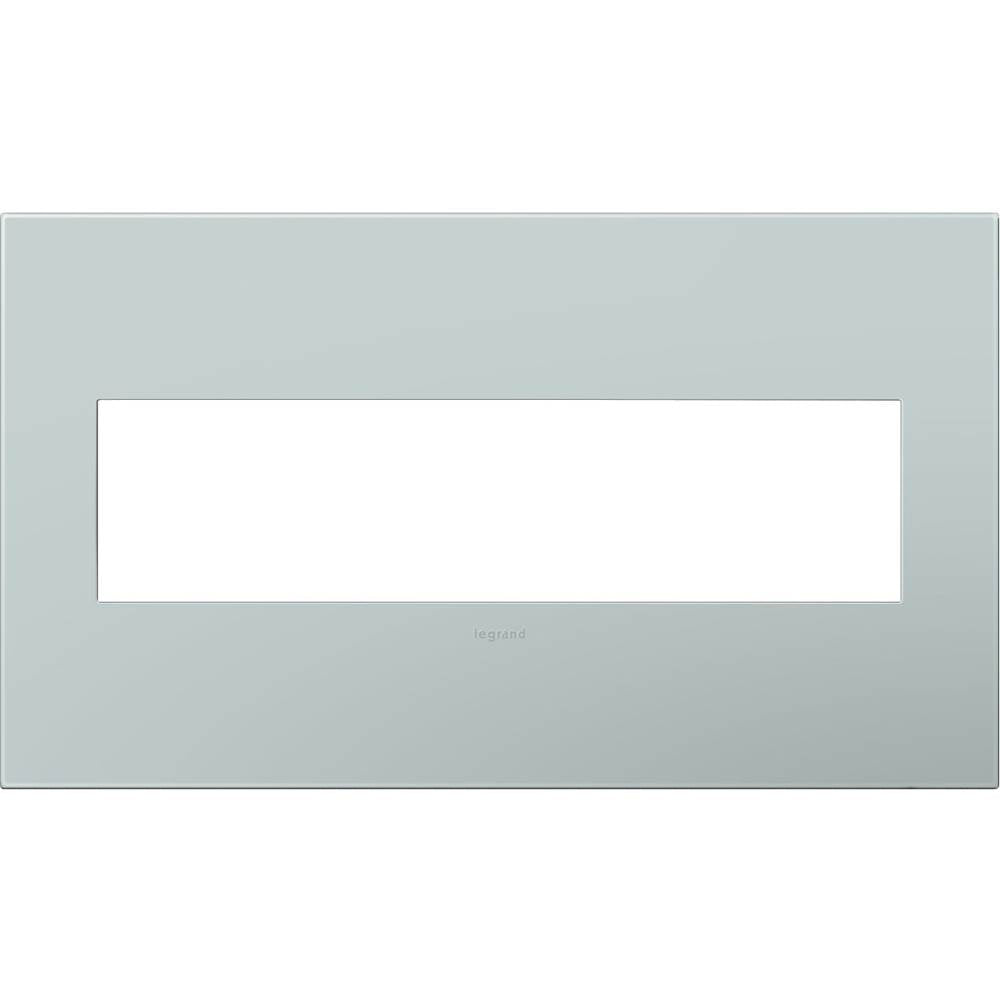 Legrand - Pale Blue, 4-Gang Wall Plate - Pale Blue