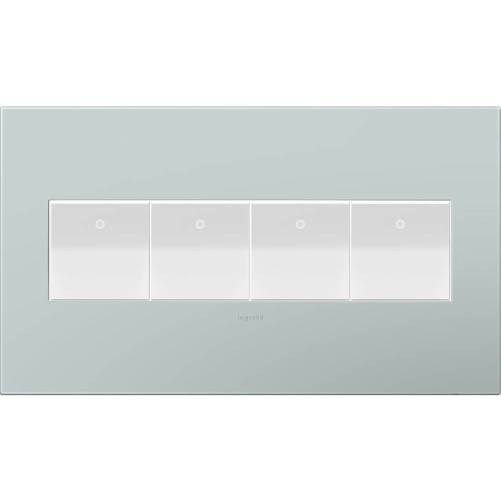 Pale Blue, 4-Gang Wall Plate