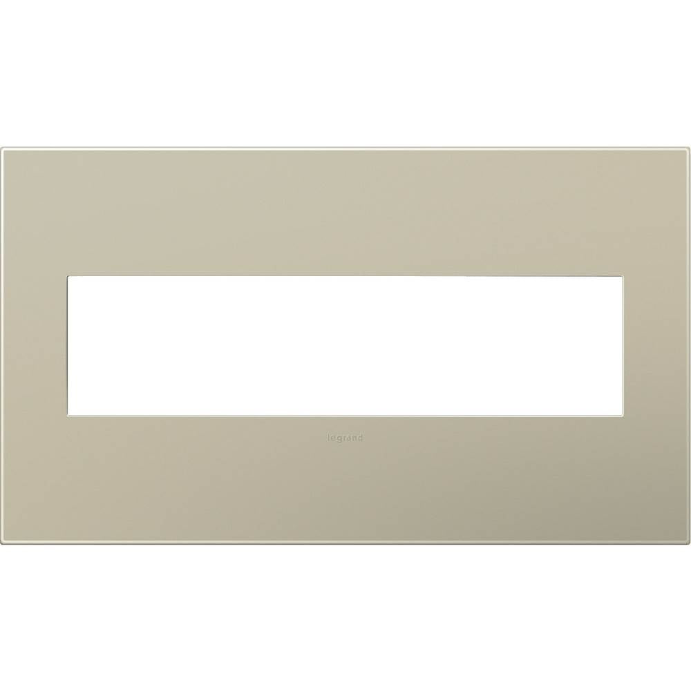 Legrand - Titanium, 4-Gang Wall Plate - Titanium