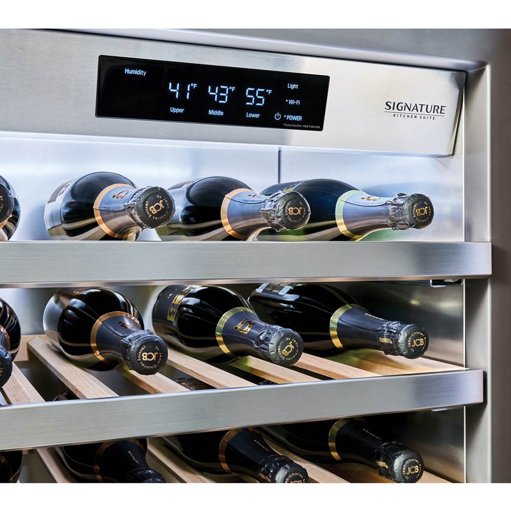 All Wine Column with Hinge on Right as Default, 24'', Opening from Left to Right (Door Reversible, Reversing Kit)