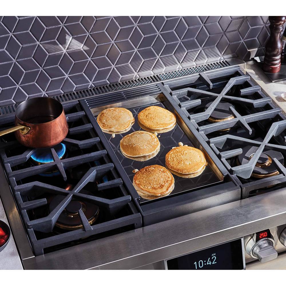 Dual Fuel Range, 36'', Chromium Griddle, Steam Assisted Oven, Sabbath Mode, Self Clean and Speed Clean