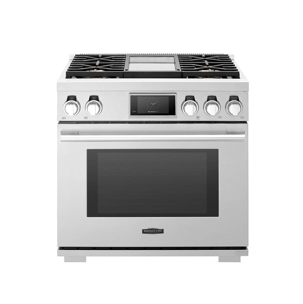 Gas Range, 36'', Chromium Griddle, Sabbath Mode, Self Clean and Speed Clean