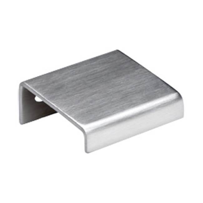 Linnea - Cabinet Pull, 28mm Length, 36mm Projection, 10mm Drop Down Lip, 304 Stainless Steel. - Satin Stainless Steel