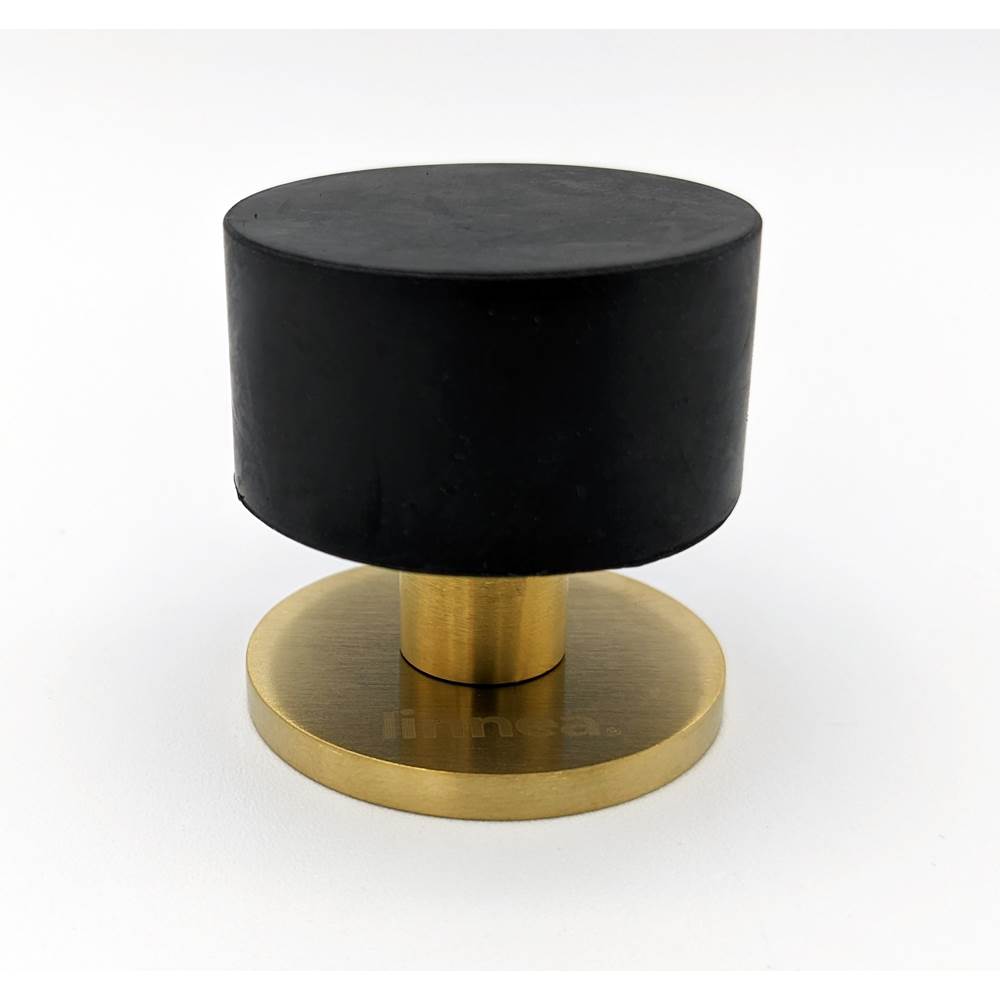 Linnea - Floor Door Stop, Satin Brass - Satin Brass